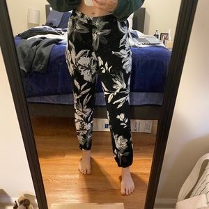 Floral joggers